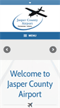 Mobile Screenshot of jaspercountyairport.com