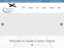 Tablet Screenshot of jaspercountyairport.com